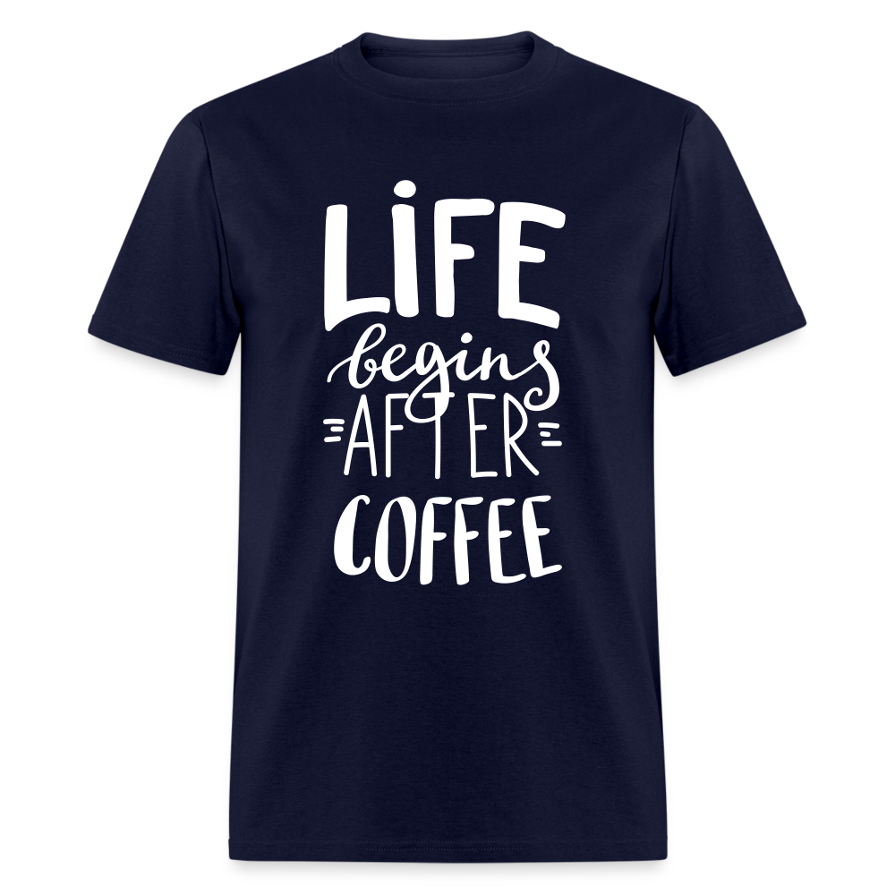 Life after Coffee Classic T-Shirt - navy