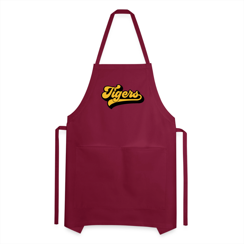 Tigers Adjustable Apron - burgundy