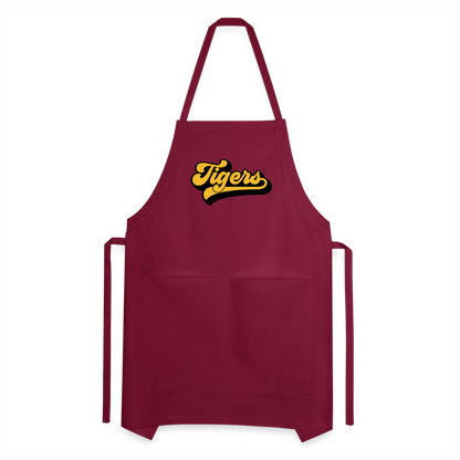 Tigers Adjustable Apron - burgundy