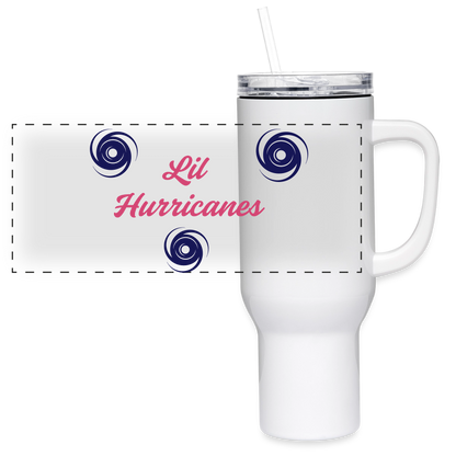 Lil Hurricanes 40 oz Travel Tumbler - white