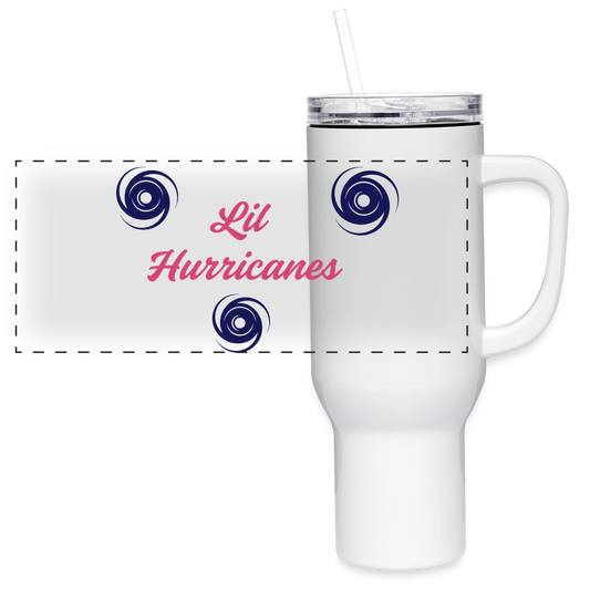 Lil Hurricanes 40 oz Travel Tumbler - white