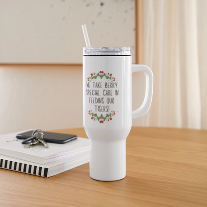 MPHS Berry Special Care 40 oz Travel Tumbler - white