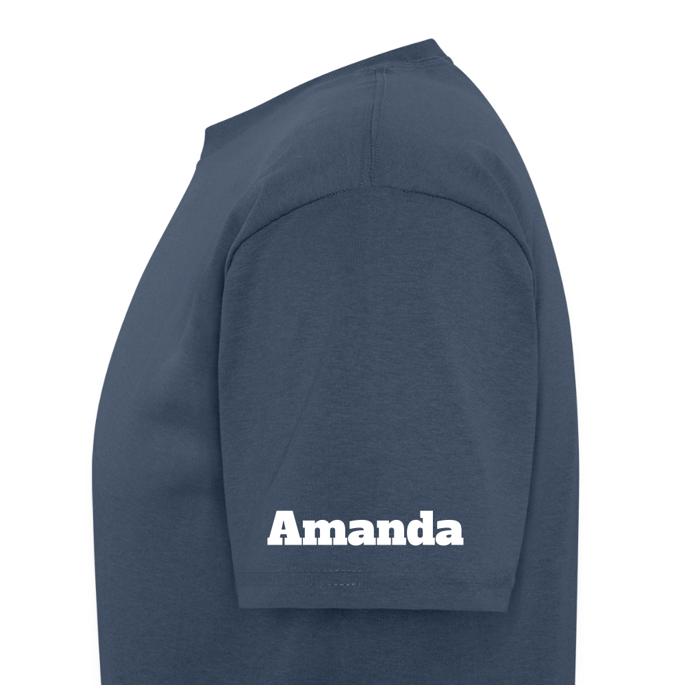 Customizable Zeta Phi Beta T-Shirt | GILDAN 5000 -  blue dusk