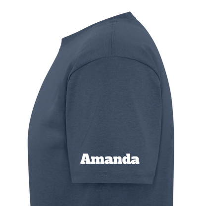 Customizable Zeta Phi Beta T-Shirt | GILDAN 5000 -  blue dusk