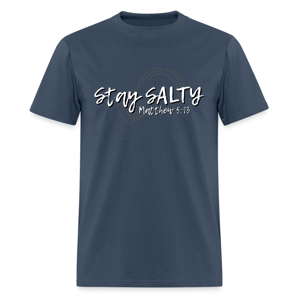 Stay Salty Dark T-Shirt | GILDAN 5000 -  blue dusk