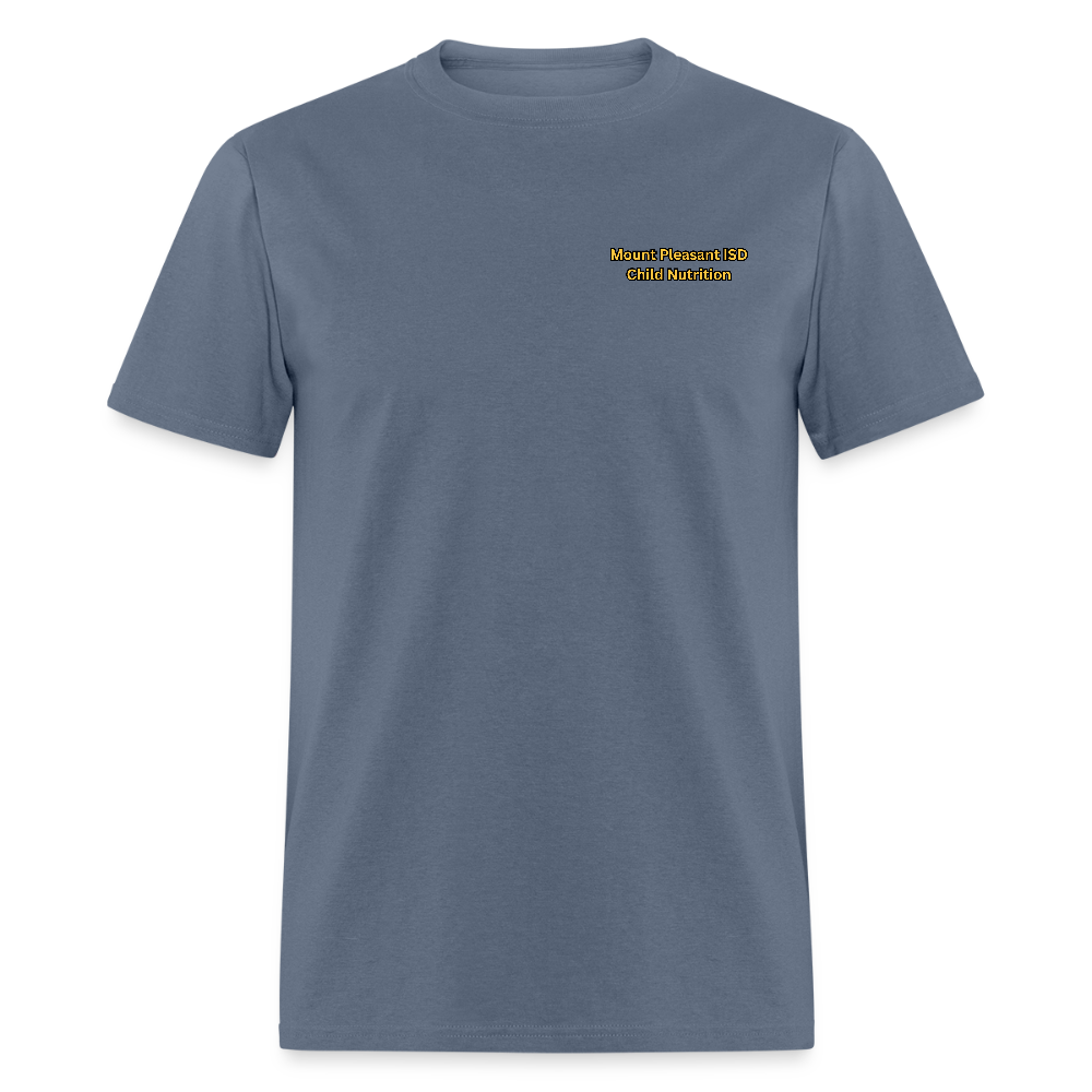 Tiger Vibes Only Black & Gold MPISD Child Nutrition T-Shirt - denim