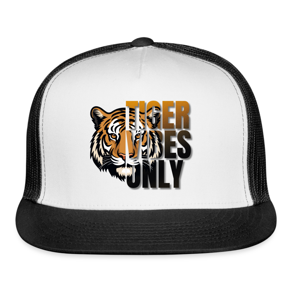 Tiger Vibes Only Trucker Cap - white/black