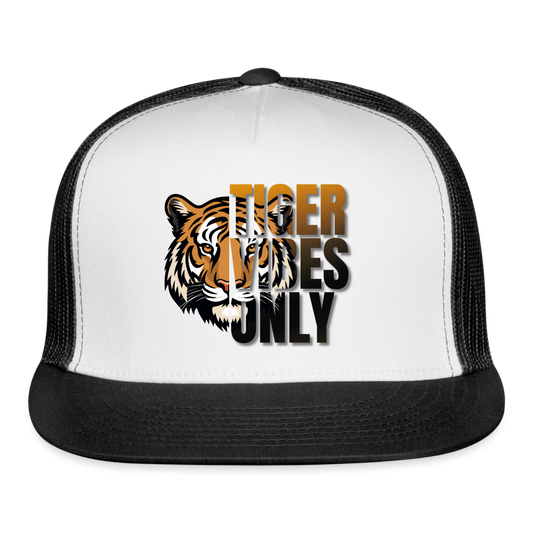 Tiger Vibes Only Trucker Cap - white/black