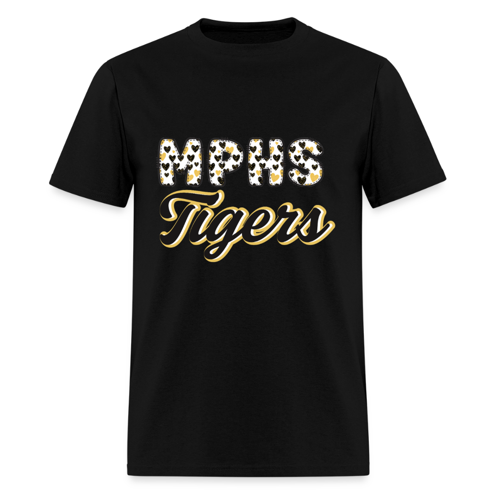 MPHS Black and Gold Love  T-Shirt | GILDAN 5000 - black