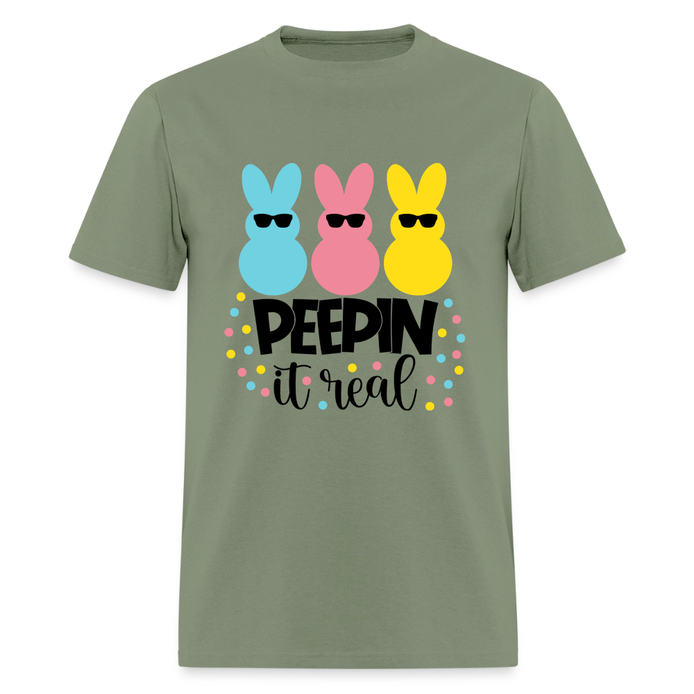 Peepin it real T-Shirt | GILDAN 5000 - military green