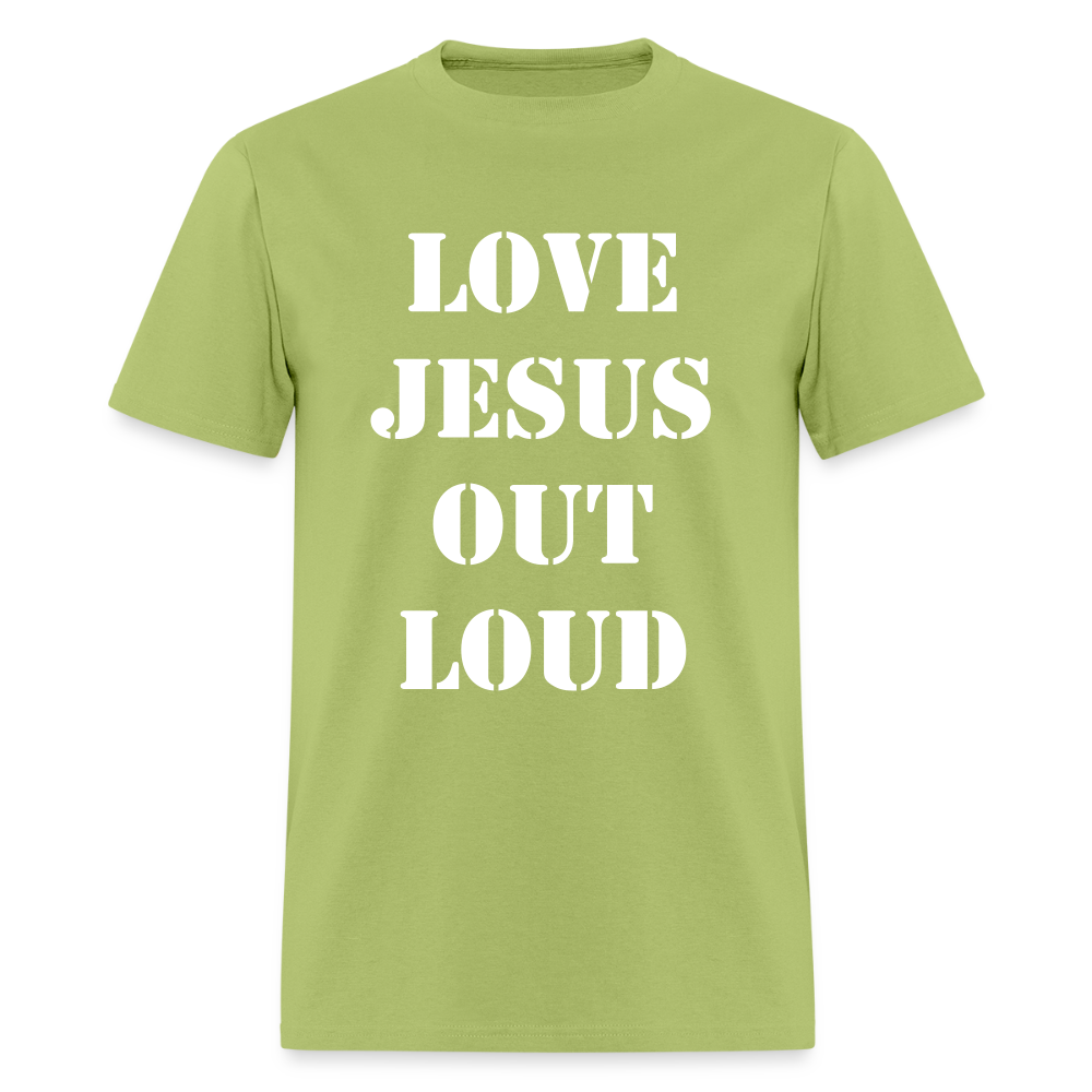 LOVE JESUS OUT LOUD STENCIL Unisex Classic T-Shirt - kiwi