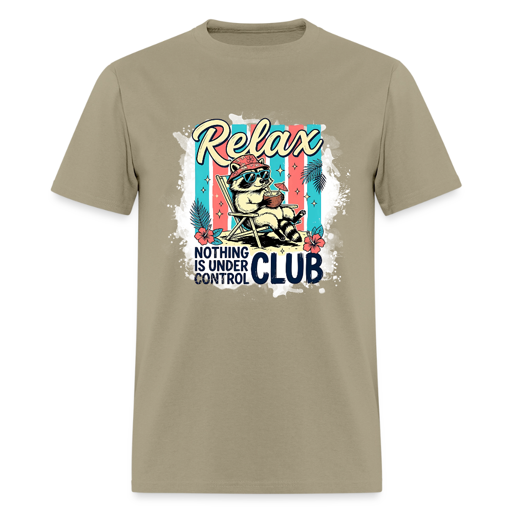 Relax Nothing is Under Control Club #1 T-Shirt | GILDAN 5000 - khaki