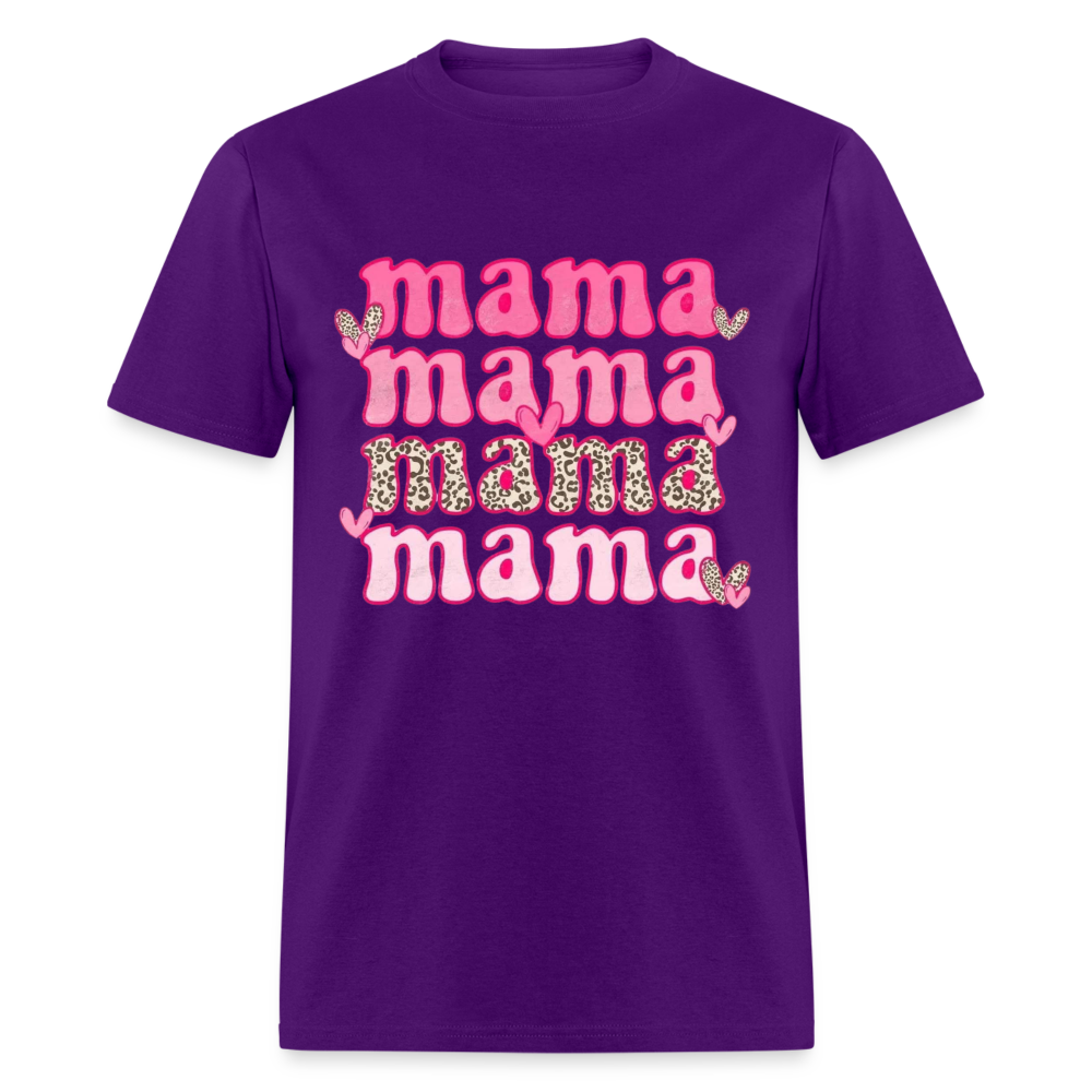 MAMA Hearts Unisex Classic T-Shirt - purple