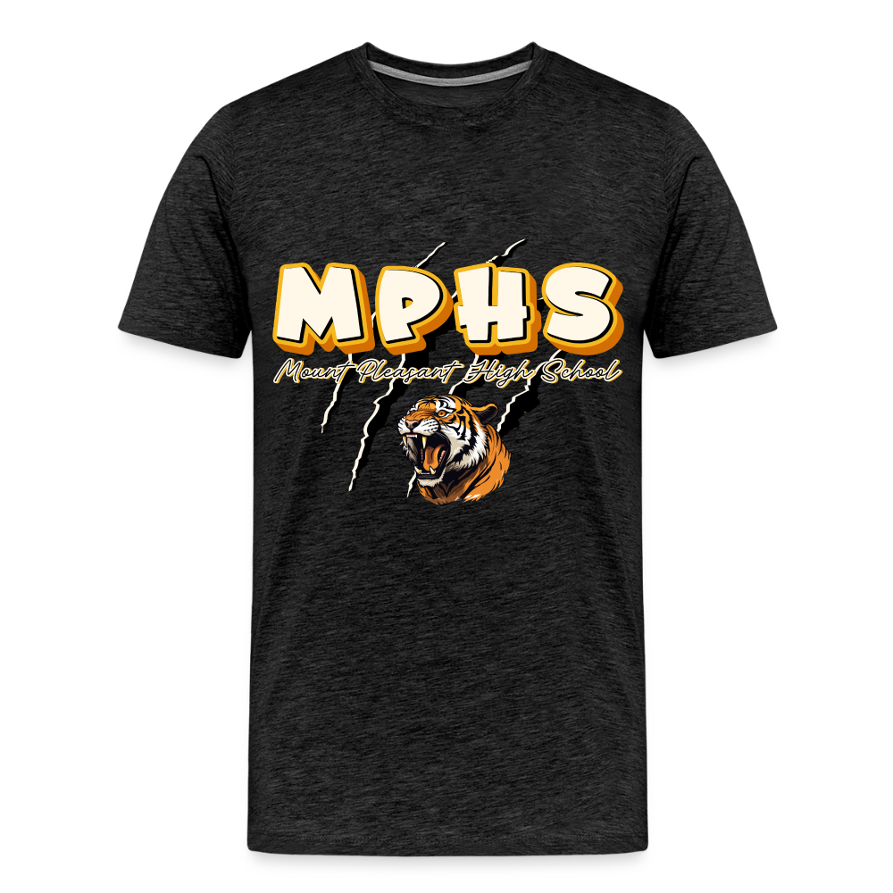 MPHS Tiger Premium Adult T-Shirt - charcoal grey
