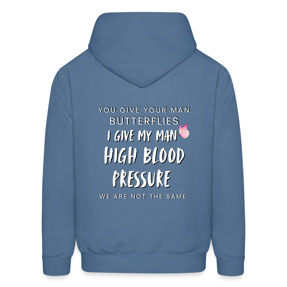 FWC Butterflies/ High blood Pressure Hoodie - denim blue