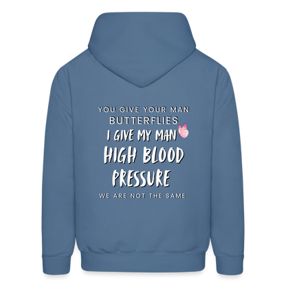 FWC Butterflies/ High blood Pressure Hoodie - denim blue