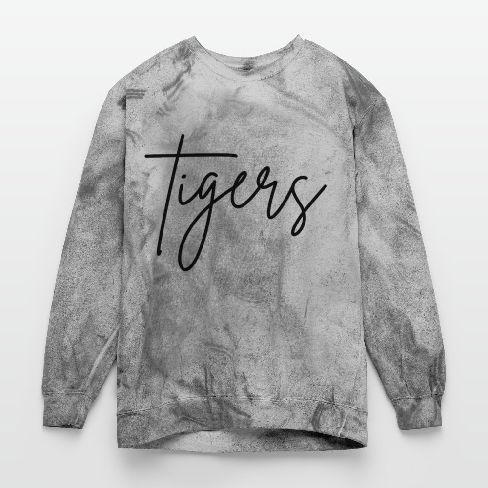 Tigers Unisex Colorblast Crewneck Sweatshirt - smoke