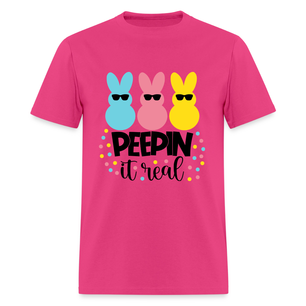 Peepin it real T-Shirt | GILDAN 5000 - fuchsia