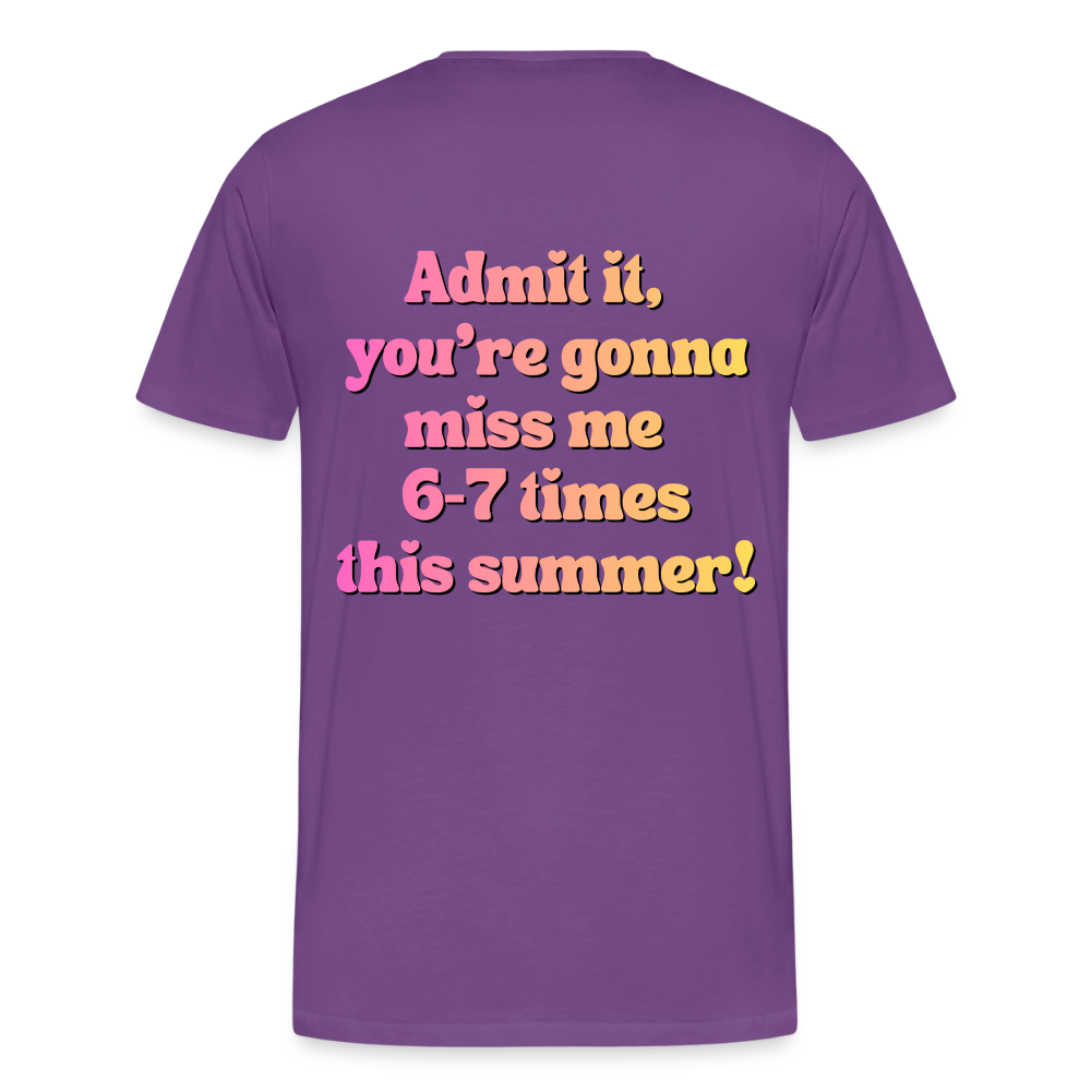 MPHS Cafeteria Crew 6-7 Times Premium Adult T-Shirt - purple