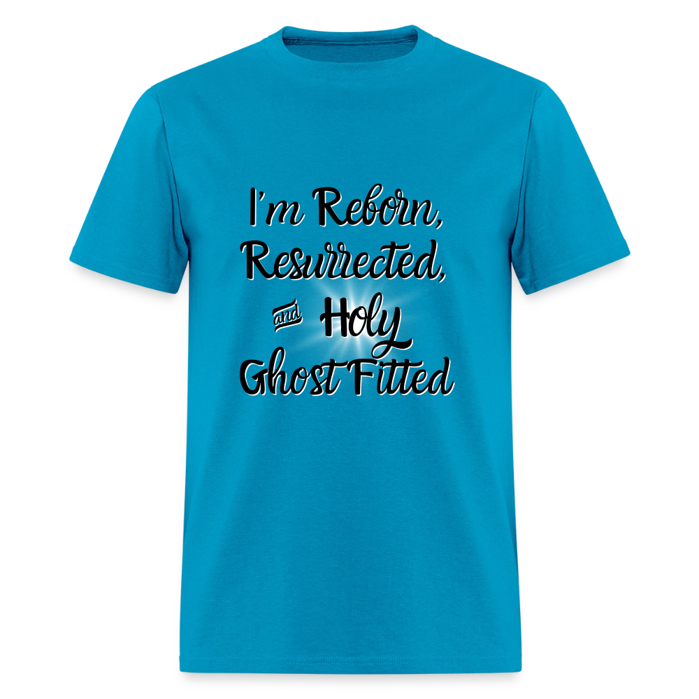 Holy Ghost Fitted 2 T-Shirt | GILDAN 5000 - turquoise