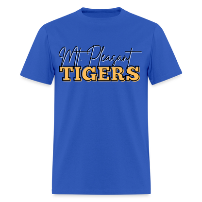 MP Bleed Black and Gold T-Shirt | GILDAN 5000 - royal blue