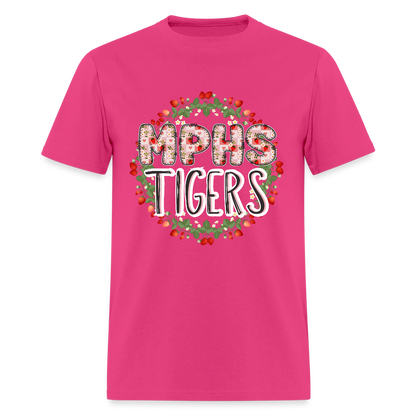 MPHS Berry Special Care in Feeding Our Tigers T-Shirt | GILDAN 5000 - fuchsia