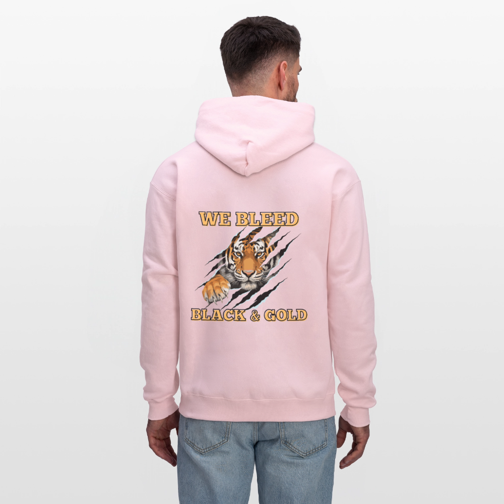 MP Tigers Bleed Black & Gold Men's Hoodie - pale pink
