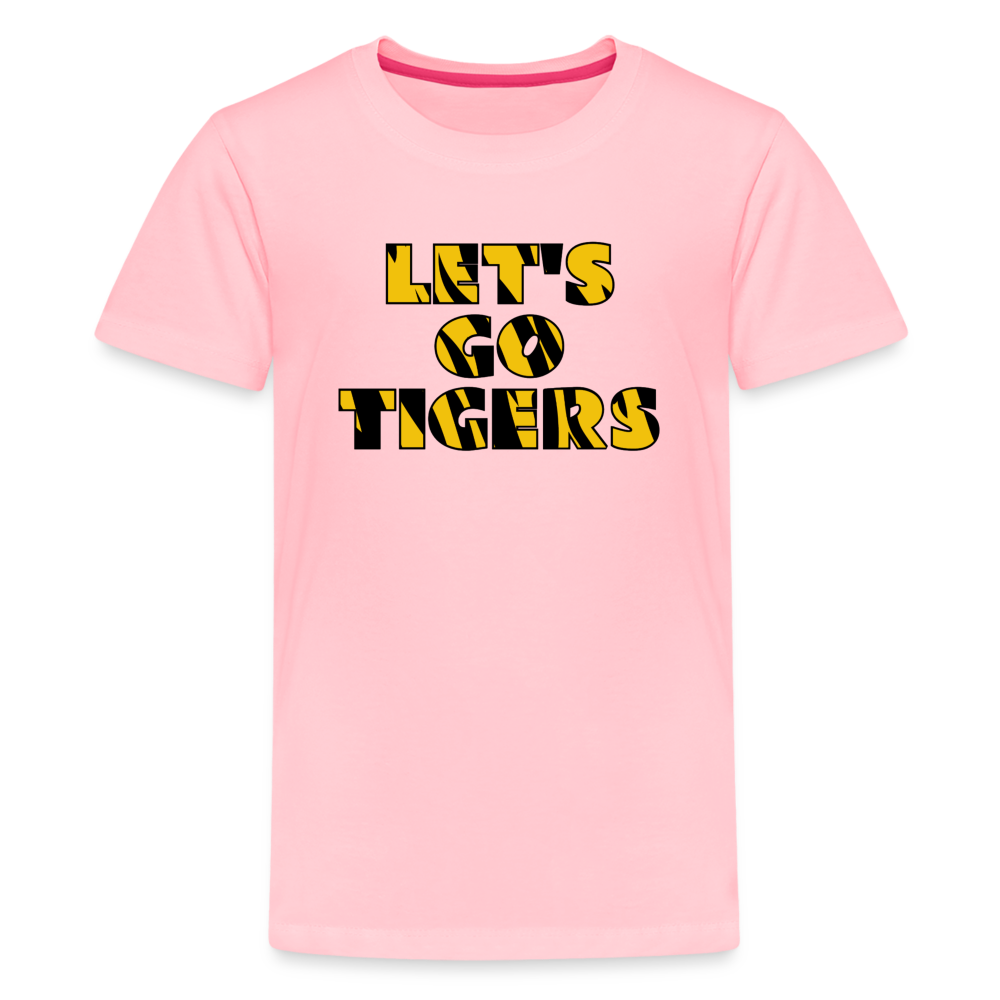 Lets Go Tigers Kids T-Shirt - pink