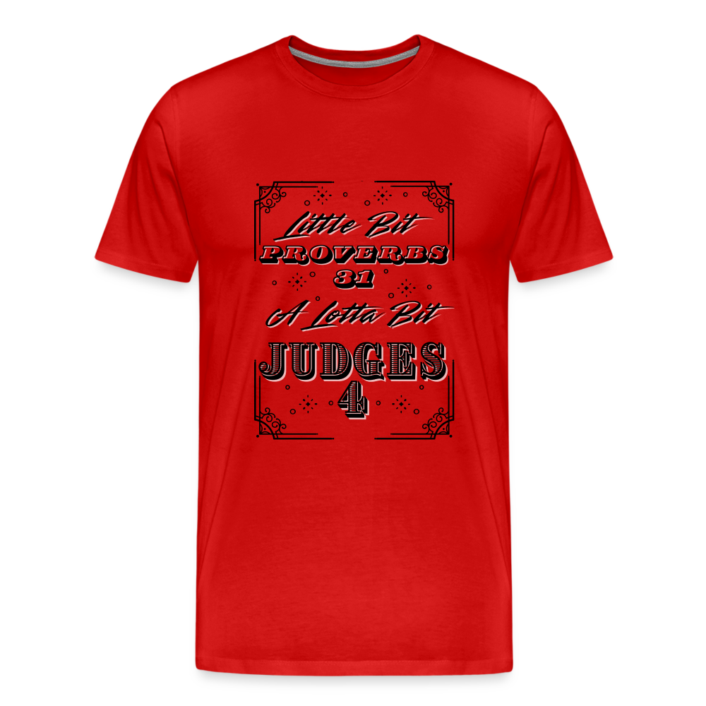 Little Bit Proverbs 31 Premium T-Shirt - red