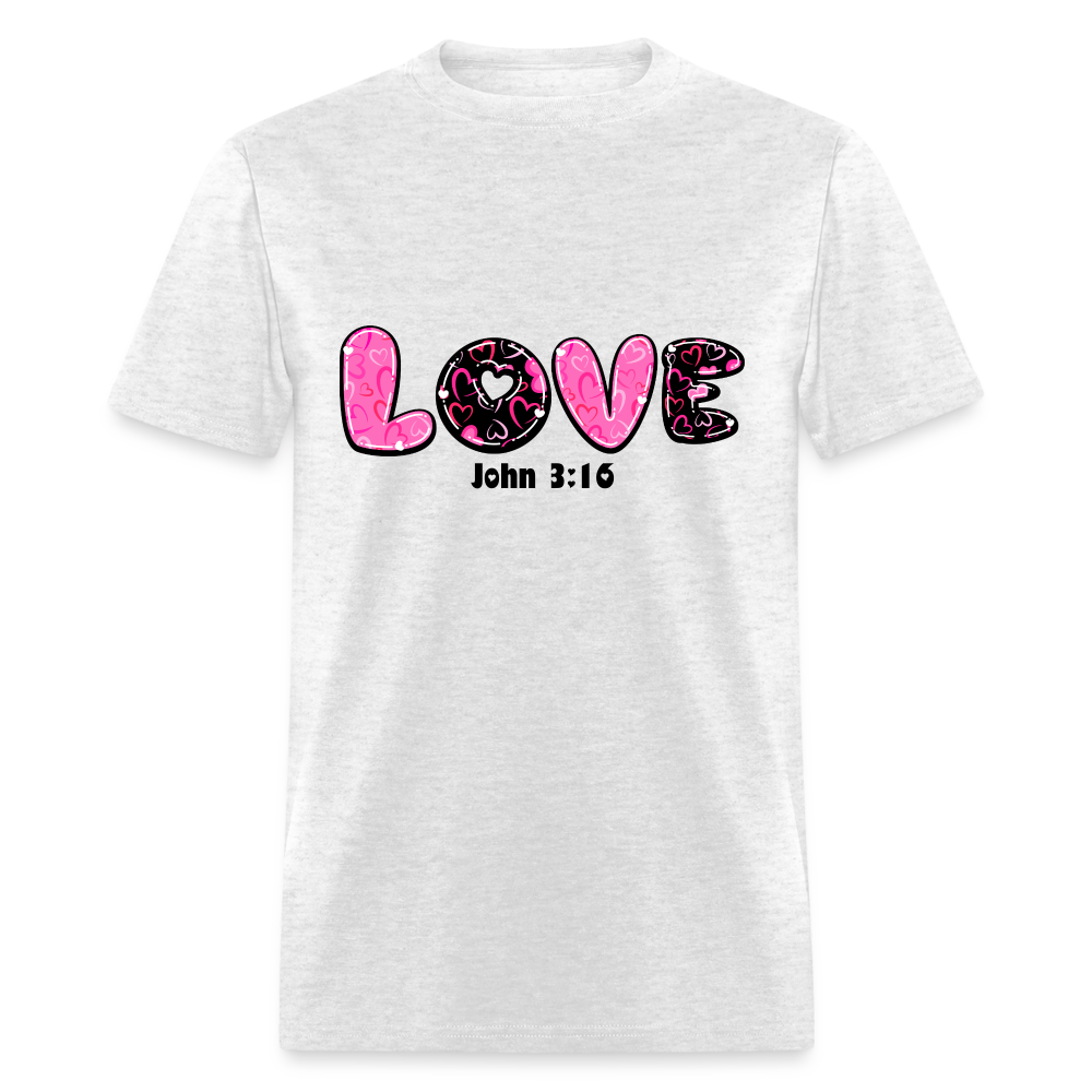 Love John 3:16 Classic T-Shirt - light heather gray