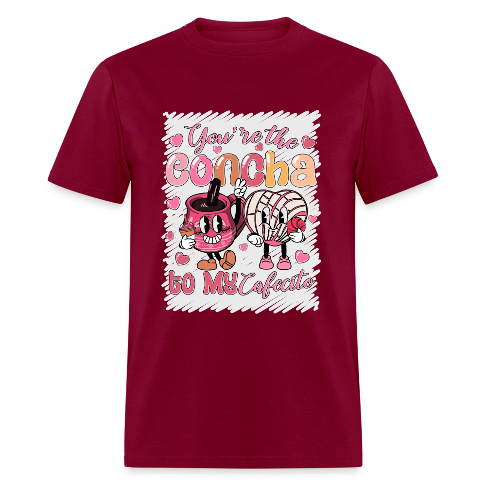 Concha to my Cafecito Unisex Classic T-Shirt - burgundy