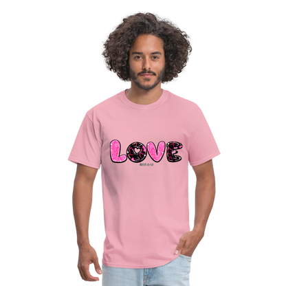 John 3:16 Pink and Black Classic T-Shirt - pink