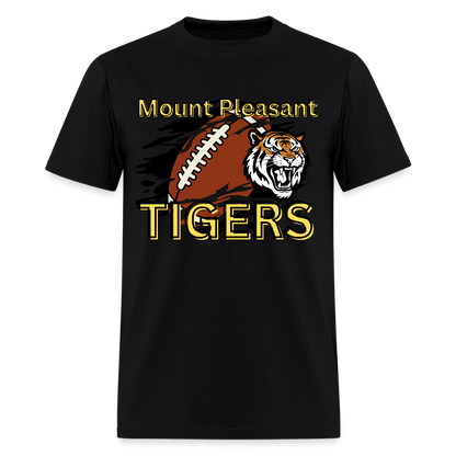 Mount Pleasant TIGERS Football T-Shirt | GILDAN 5000 - black