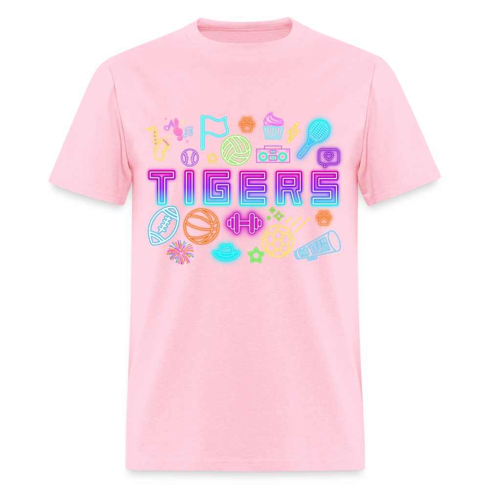 Neon Tigers 2 T-Shirt | GILDAN 5000 - pink