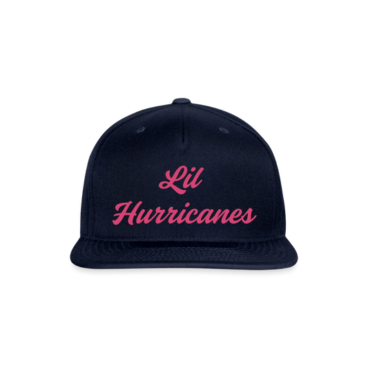 Lil Hurricanes #2 Snapback Baseball Cap - navy