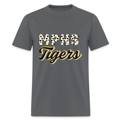 MPHS Black and Gold Love  T-Shirt | GILDAN 5000 - charcoal