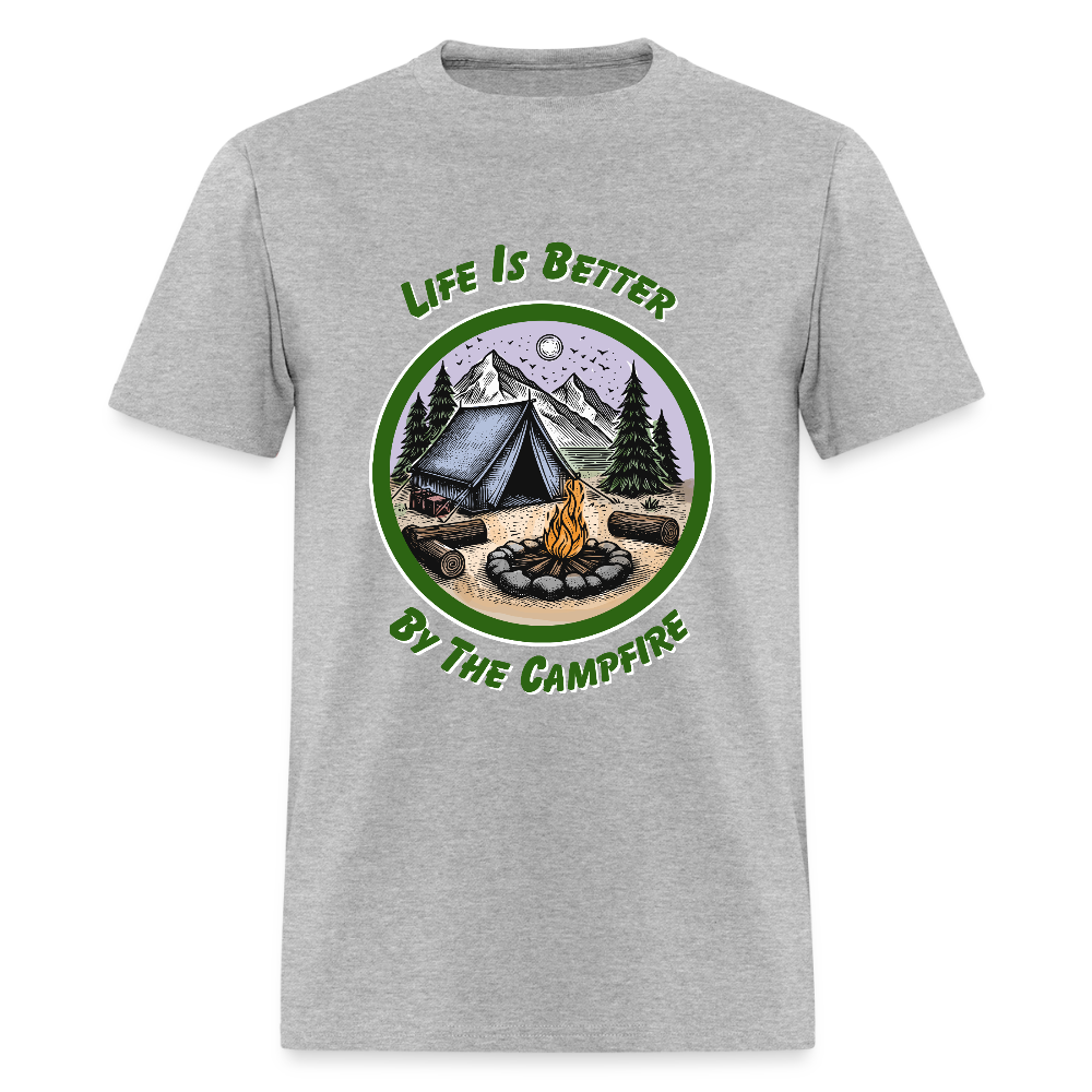 By the Campfire T-Shirt | GILDAN 5000 - heather gray