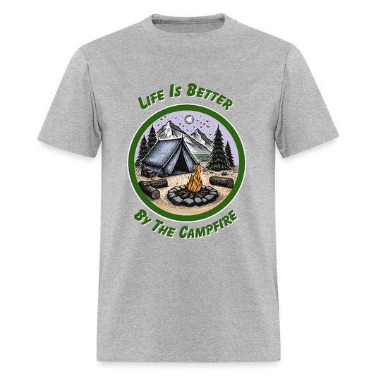 By the Campfire T-Shirt | GILDAN 5000 - heather gray