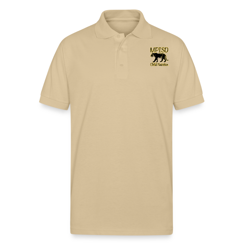 MPISD  Child Nutrition Gildan Unisex 50/50 Jersey Polo - Sand