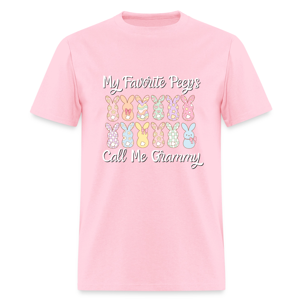 My Favorite Peeps Call Me Grammy 12 Peeps T-Shirt | GILDAN 5000 - pink