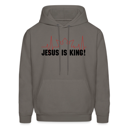 Jesus is King! Men's Hoodie - asphalt gray