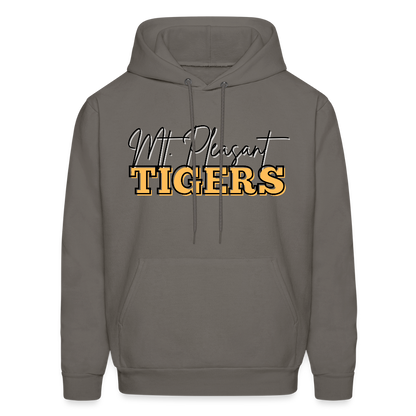 MP Tigers Bleed Black & Gold Men's Hoodie - asphalt gray