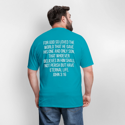 John 3:16 Classic T-Shirt - turquoise
