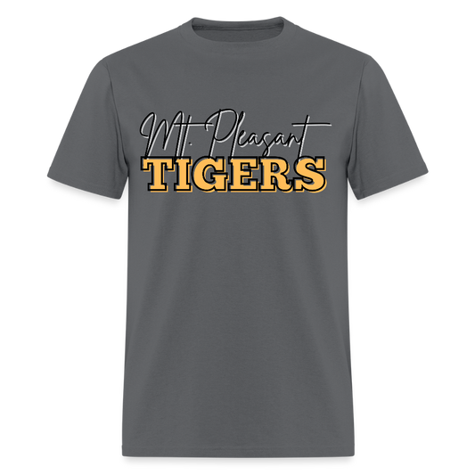 MP Tigers Bleed Black & Gold T-Shirt | GILDAN 5000 - charcoal