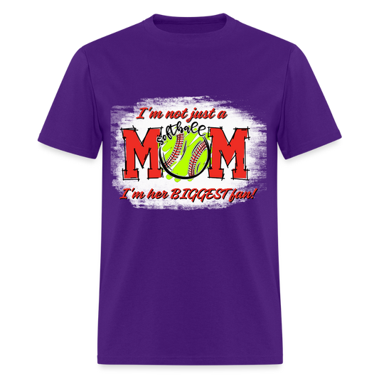 Mom Biggest Fan Classic T-Shirt - purple