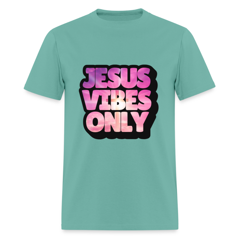 Jesus Vibes Only PINK & PURPLE Unisex Classic T-Shirt - aquatic