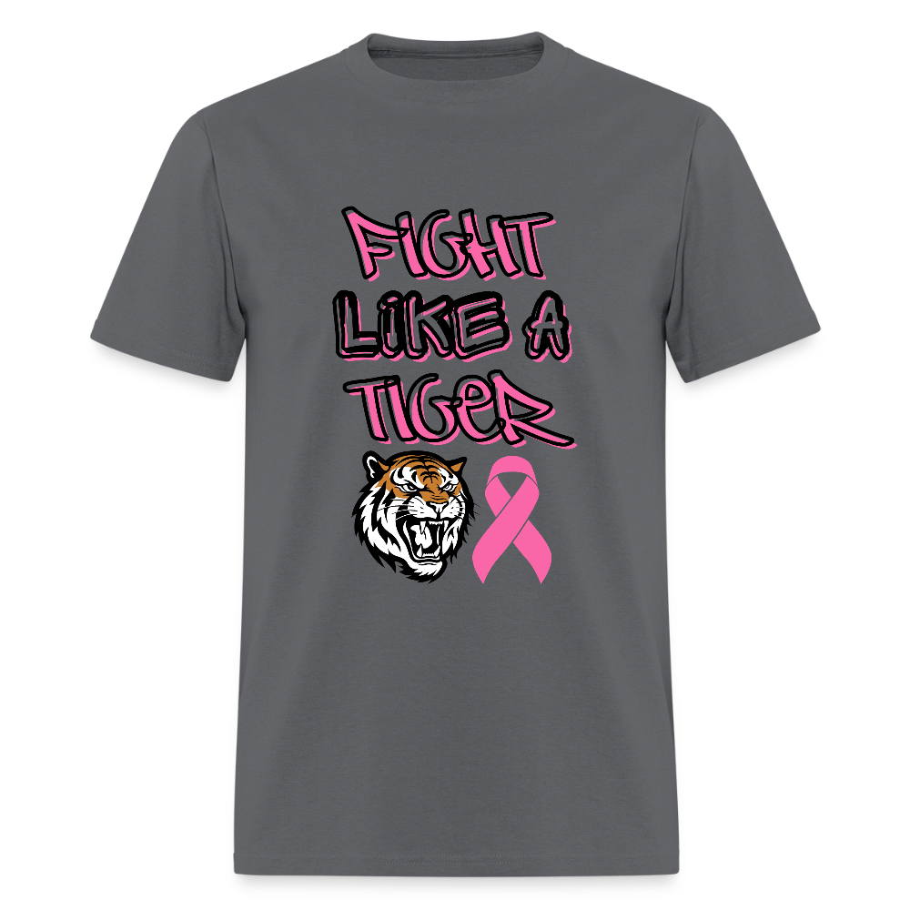 Fight Like a Tiger T-Shirt | GILDAN 5000 - charcoal