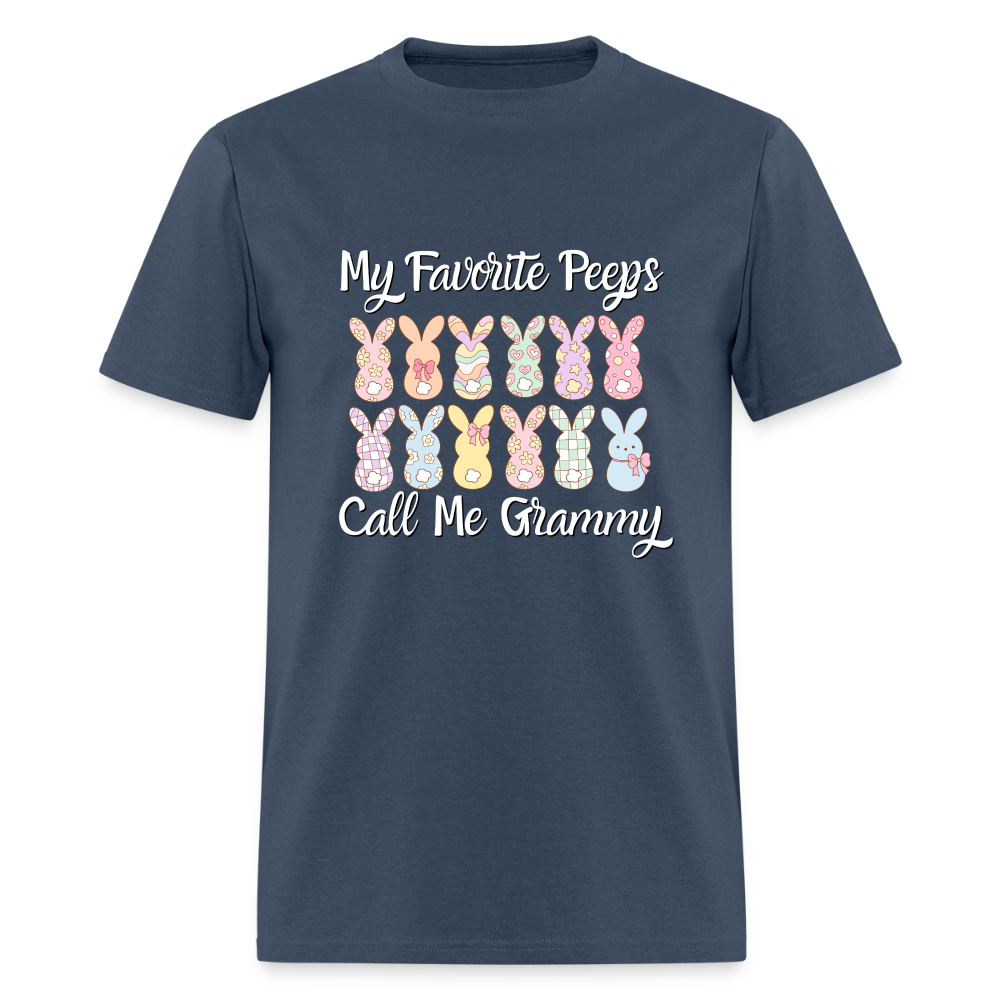 My Favorite Peeps Call Me Grammy 12 Peeps T-Shirt | GILDAN 5000 -  blue dusk