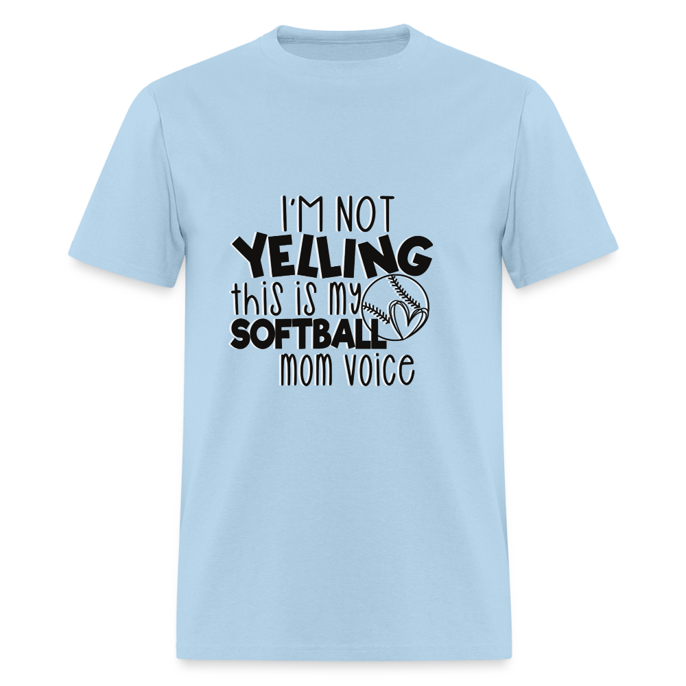 Softball Mom Voice Classic T-Shirt - powder blue