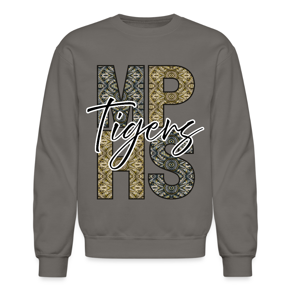 MPHS Tigers Tribal Crewneck Sweatshirt - asphalt gray